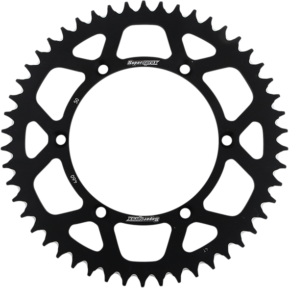 Supersprox RAL-460-50-BLK Rear Sprocket - Black - for Kawasaki/Suzuki - 50 Tooth