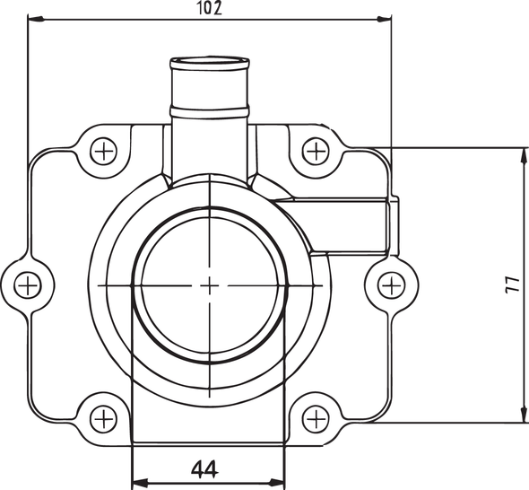 KIMPEX 07-100-55 CARB FLANGE  FOR POLARIS