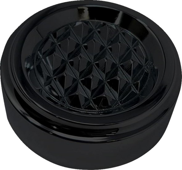 Covingtons C3086-B Dipstick Cover - Diamondback - Black - Touring/Trike