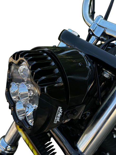 Custom Dynamics SD2-PM-W LED Headlight - Shark Demon - Pedestal Mount
