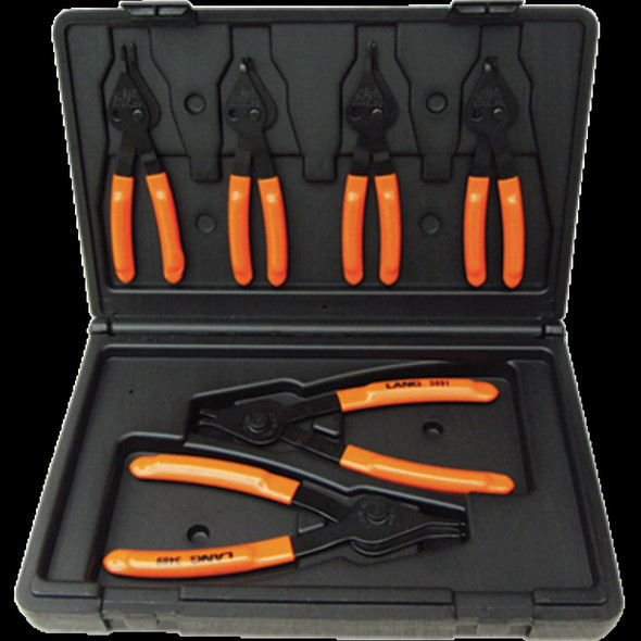 LANG TOOLS 3497 PLIER SNAP RING SET 6PC