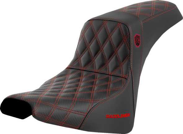 Saddlemen SC81830RED Pro Series SDC Perf Seat - w/o Backrest - FXBB/FXST 18-23