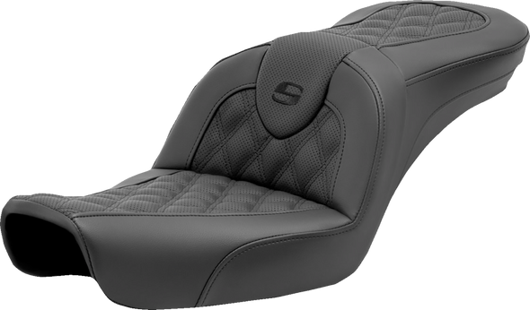 Saddlemen 896-04-182 Roadsofa Seat - Lattice Stitch - w/o Backrest - FXD 96-03