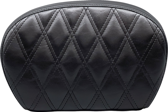 Le Pera L-SBP01DD-SH Sissy Bar Pad Large Vinyl Double Diamond Shiny Black