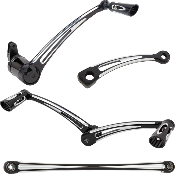 Arlen Ness 420-106 Deep Cut Foot Control Kit w/ Heel/Toe Shifter - Black
