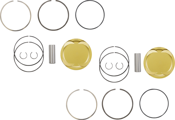 Je Pistons 379450 Piston Kit - 93.00 mm - 9.5:1 Cr - for Polaris Rzr XP900