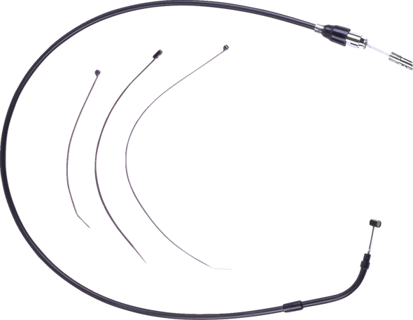 Drag Specialties 0652-3187 Quick Connect Clutch Cable - Upper - Stainless Steel