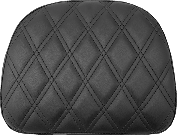Saddlemen 061143 Touring Sissy Bar Pad - Black - Lattice Stitch - Indian 14-22