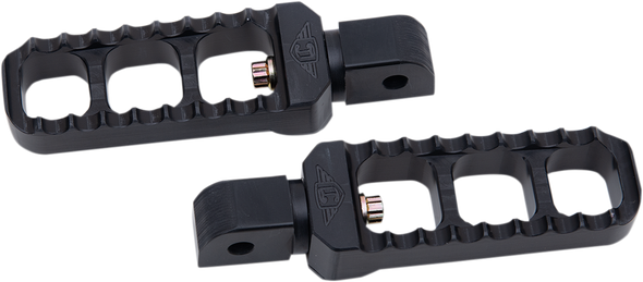 Joker Machine 08-61-7B Serrated Foot Pegs - Black - Narrow