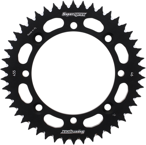 Supersprox RAL-455-46-BLK Rear Sprocket - Black - for Kawasaki/Suzuki - 46 Tooth