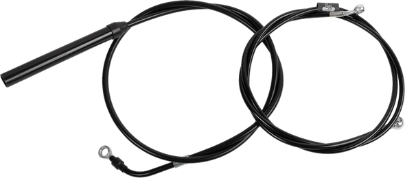 La Choppers LA-8062KT-16B Standard Black Vinyl Handlebar Cable/Brake Line Kit