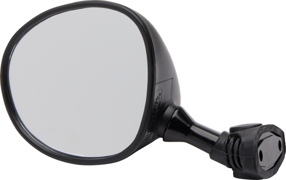 Emgo 20-86882 Mirror - Side View - Round - Black - Left