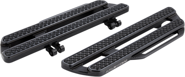 Arlen Ness 410-018 Method Driver Floorboards - Extended - Black