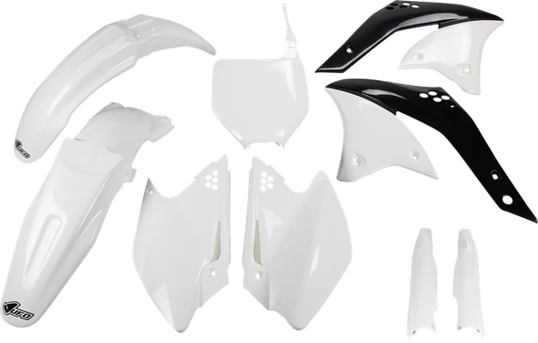 UFO KAKIT208F@047 Body Kit - White/Black - for Kawasaki - Kxf 07