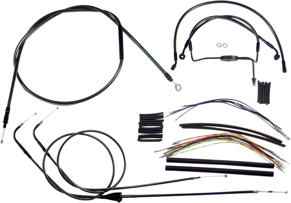 Magnum Shielding 487873 Black Pearl Designer Handlebar Installation Kit - 17-20