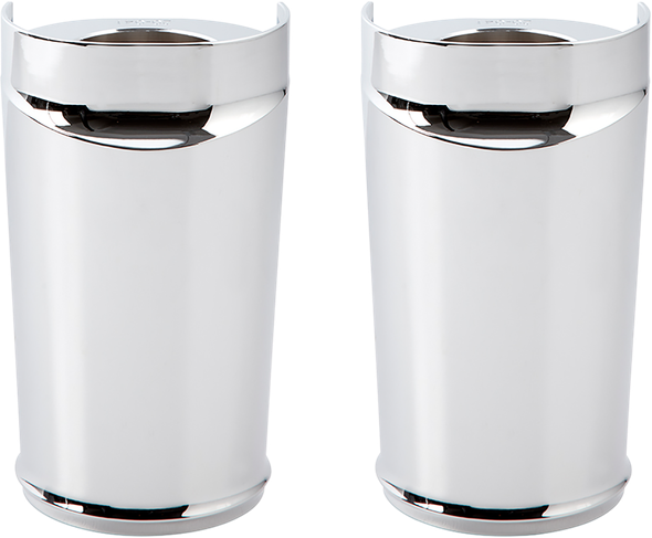 Arlen Ness 20-036 Fork Boot Cover - Chrome - Smooth