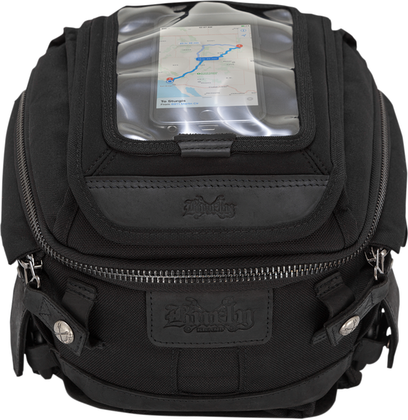 Burly Brand B15-1010B Tank Tail Bag - Black