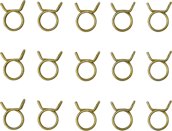 Helix 111-1716 Hose Clamps - Self-Tensioning - Double Wire - 7/16" - 15 Pack