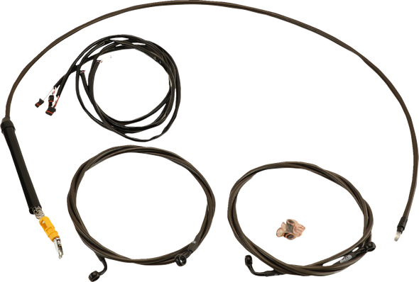 La Choppers LA-8059KT3-16M Complete Plug-and-Play Cable Kit - Midnight