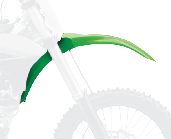 Polisport 8573800001 Front Fender - Green Oem 05 - for Kawasaki - Kx 13-16