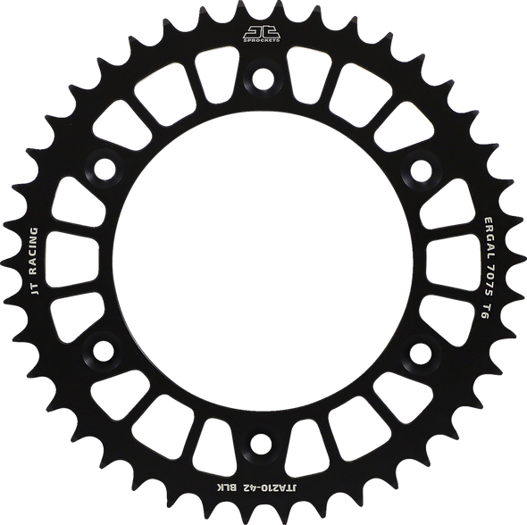JT Sprockets JTA210.42BLK Rear Sprocket - for Honda - Black - 42 Tooth
