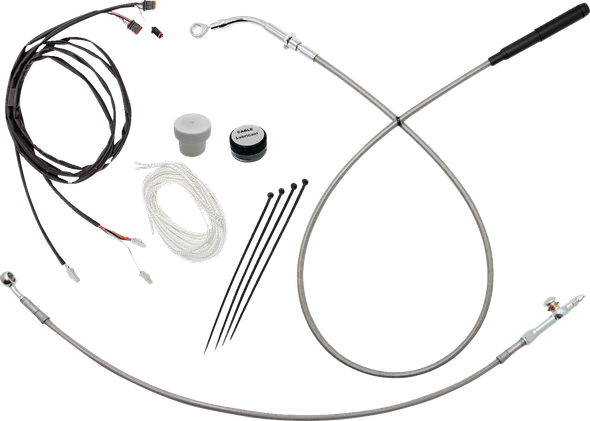 Fat Baggers Inc. 119014-C Ez Install Kit - Braided Stainless Steel/Chrome