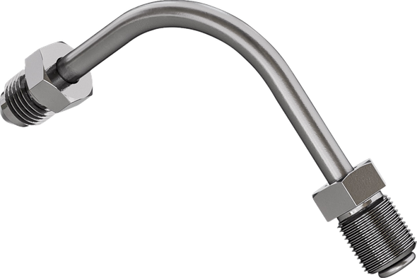 Goodridge P691-03C Universal Banjo - 90° Side Bend - Stainless Steel
