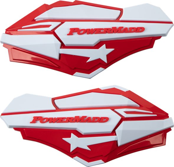 Powermadd 34422 Sentinel Handguards - Red/White