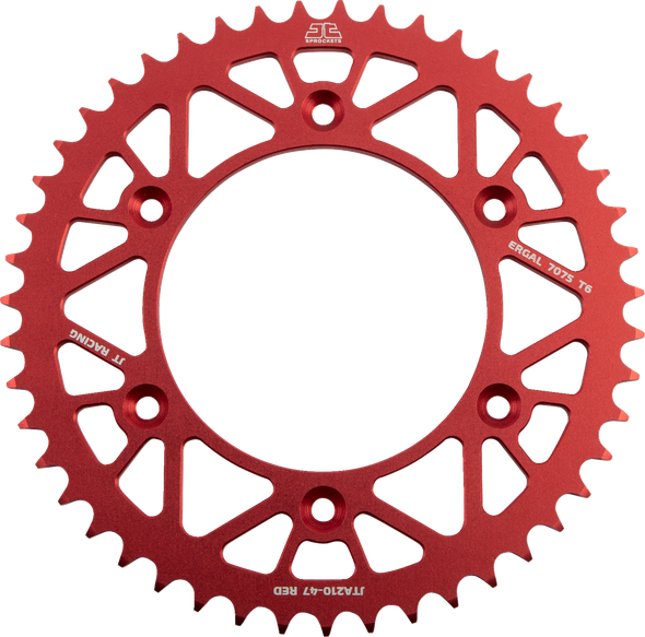 JT Sprockets JTA210.47RED Rear Sprocket - for Honda - Red - 47 Tooth