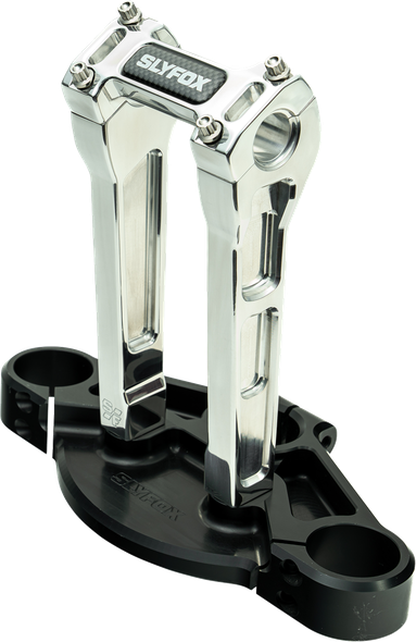 Slyfox Sf-1003-08-R Handlebar Riser Kit - Straight - 1-1/8" Clamping - Raw