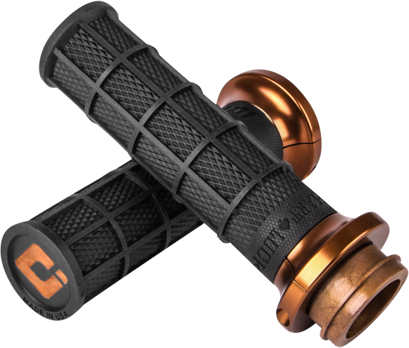 Odi V31HCW-Bz-Z Hart-Luck Signature V-Twin Lock-On Grips - Cable - Black/Bronze