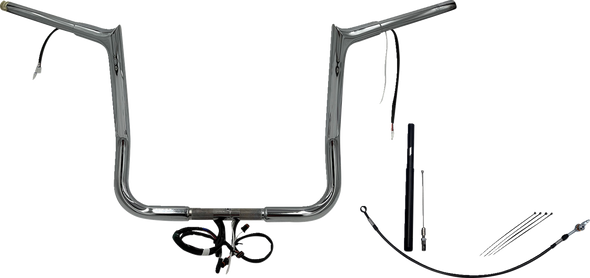 Fat Baggers Inc. 912014 Ez Install Wired 1-1/4" Pointed Top Handlebar Kit - 14"