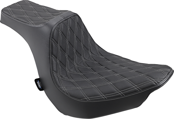Drag Specialties 0802-1189 Predator III Seat - Dbl Diamond - FLFB/S 18-22
