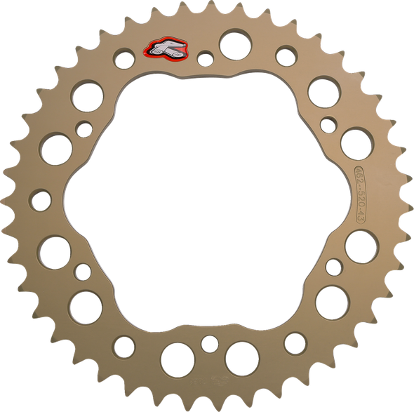 Renthal 462--520-43P-HA Rear Sprocket - Aluminum - 43 Tooth - for Ducati