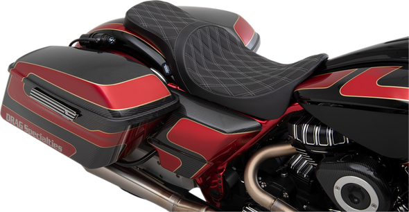 DRAG SPECIALTIES SEATS 0801-1266 SEAT 2UP FRWD PRED DD SLV