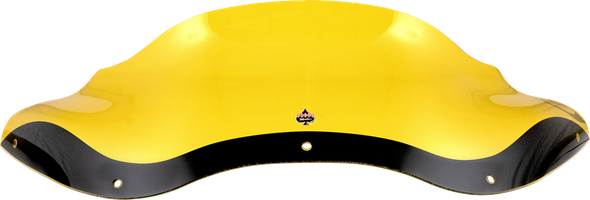 Klock Werks KWW-01-0690 Kolor Flare Windshield - 8" - Yellow - 98-13 Fltr