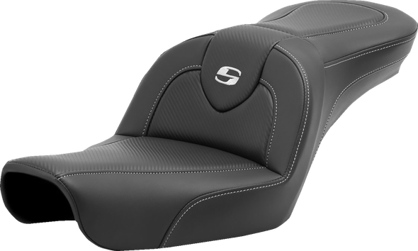 Saddlemen 896-04-185 Roadsofa Seat - Carbon Fiber - without Backrest - FXD 96-03
