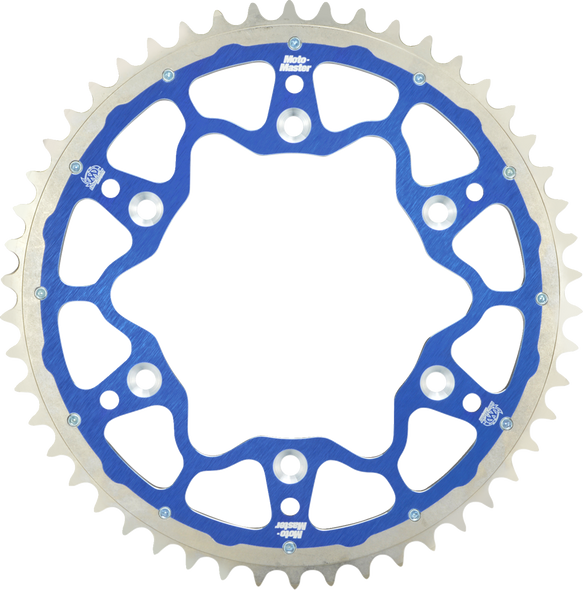 MOTO-MASTER 620073452 Fusion Series Dual Ring Rear Sprocket - 52 Tooth - Blue