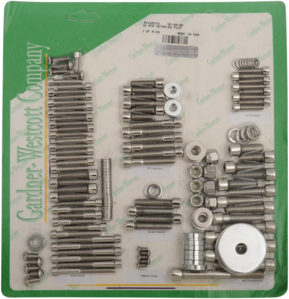 Gardner-Westcott Sp-88-98 Bolt Kit - Motor Set - Socket-Head