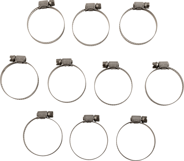 Helix 111-6216 Hose Clamps - Worm Drive - 13 mm - 38 mm - 10 Pack