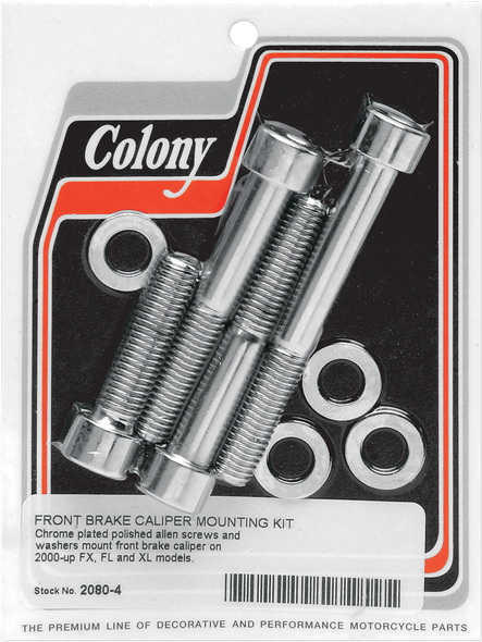 COLONY 2080-4 BOLT KIT FR CALIPER00-07