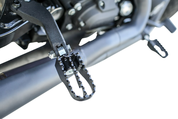 Burly Brand B13-1010B Mx Mini Foot Pegs - Driver/Passenger - Black