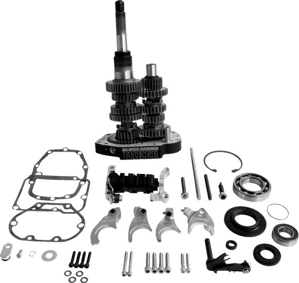 Baker Drivetrain OD6-401-03 Gear Set - Black - 90-97 for Harley-Davidson