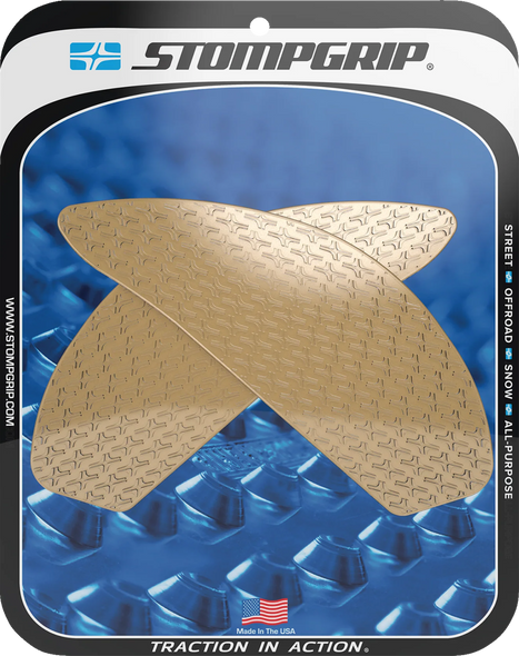 Stompgrip 55-14-0152C Tank Grips - Icon - Clear - for Suzuki - Gs 18-25