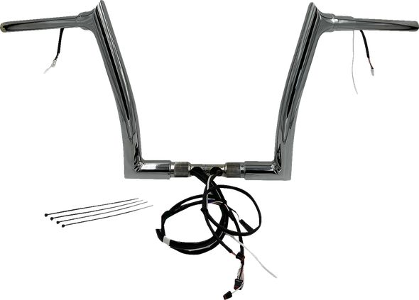 Fat Baggers Inc. 801312 Ez Install Wired 1-1/2" Pointed Top Handlebar Kit - 12"