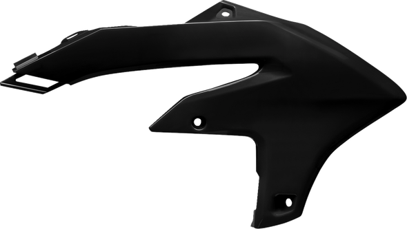 Polisport 8498400003 Radiator Scoops - Black - for Yamaha