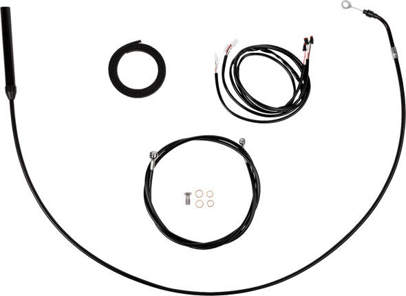 La Choppers LA-8062KT3-19B Complete Plug-and-Play Cable Kit - 21-22 Flh - Black