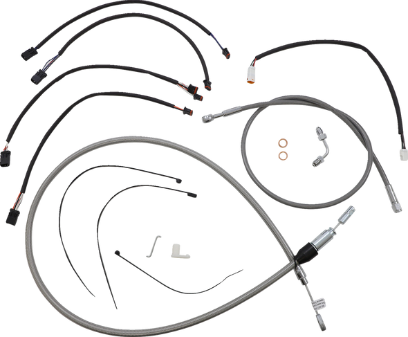 Magnum Shielding 5891181 Xr Handlebar Installation Kit - Stainless Steel/Chrome