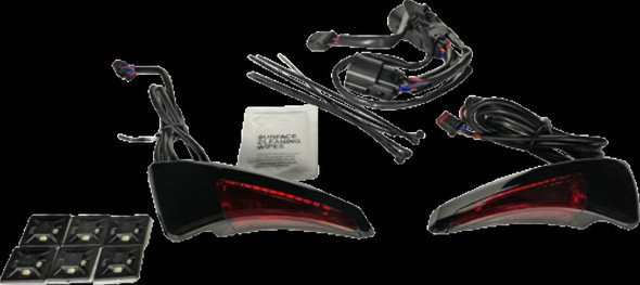 CUSTOM DYNAMICS CD-TPBR-14BCMRB LIGHT B-REST CVO BLK/RED