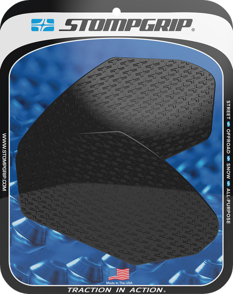 Stompgrip 55-14-0140B Tank Grips - Icon - Black - for Kawasaki - Ninja/Z 17-25